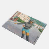 Alien Woman Rolschaatsen Fantasy Art Deur Mat (Schuin)