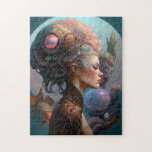 Alien Woman Surreal Science Fiction Art Legpuzzel<br><div class="desc">Fantasy art producten van The Lunarium.</div>