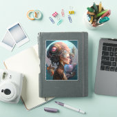 Alien Woman Surreal Science Fiction Art Sticker (iPad Cover)