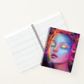 Alien Woman with Cosmic Hair  Notitieboek (Binnen)