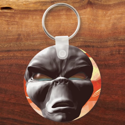 Alien World bezocht sleutelhanger (Voorkant)