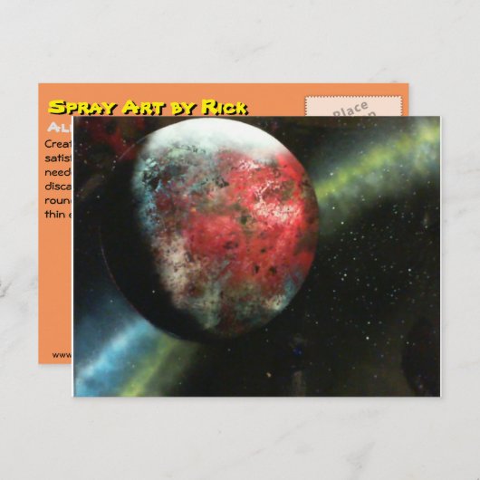 Alien World Briefkaart (Voorkant / Achterkant)