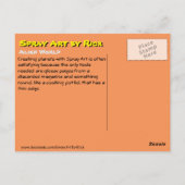 Alien World Briefkaart (Achterkant)