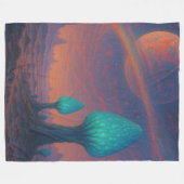 Alien World Fleece Deken (Voorkant (Horizontaal))