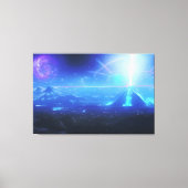 Alien World | Futuristische piramide-stad | Futuri Canvas Afdruk (Voorkant)