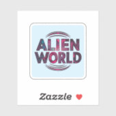 Alien World Sticker (Vel)