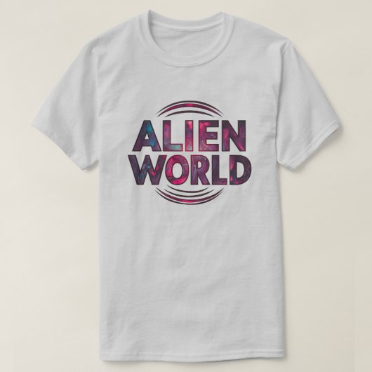 Alien World T-shirt (Design voorkant)