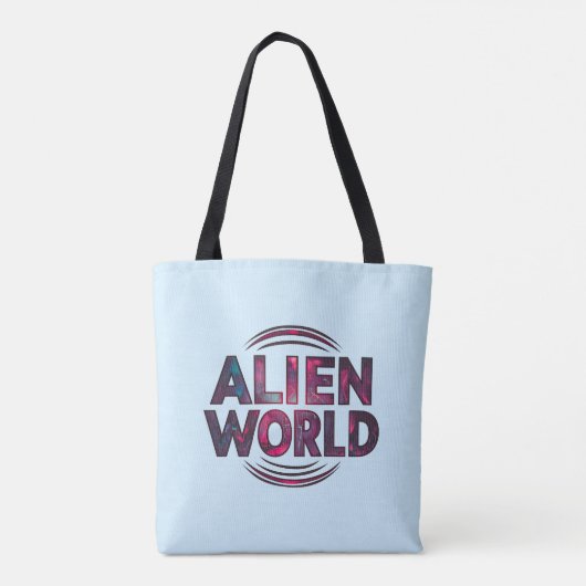 Alien World Tote Bag (Achterkant)