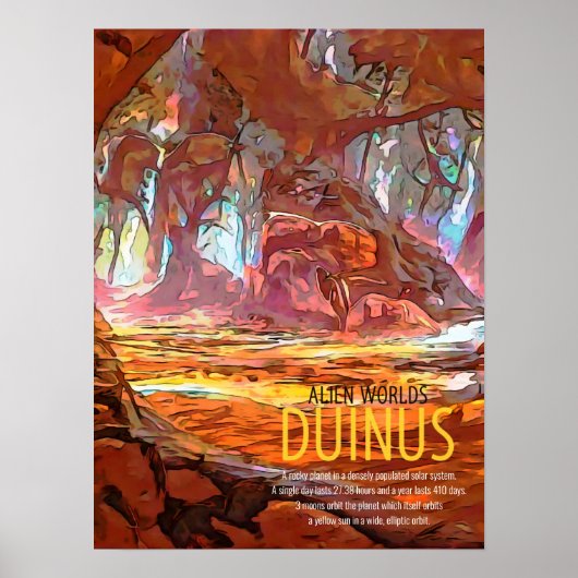 Alien Worlds - Duinus Poster (Voorkant)