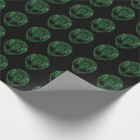 Alien Wrapping Paper Cadeaupapier (Hoek)