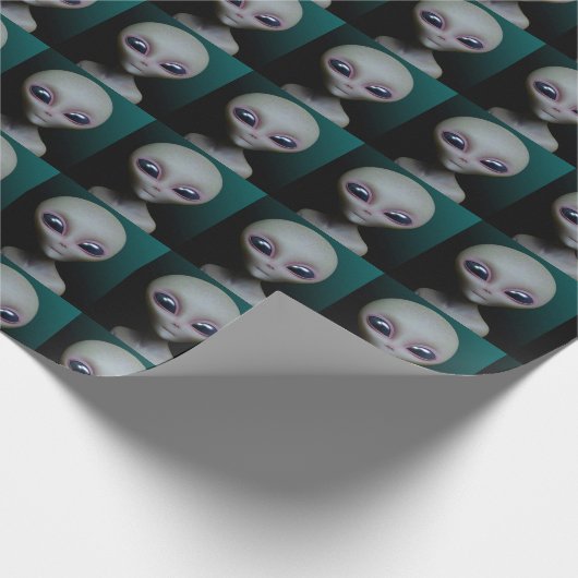 Alien Wrapping Paper Cadeaupapier (Hoek)