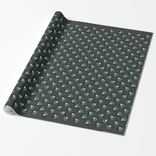 Alien Wrapping Paper Cute ET Grey-kerstpapier Cadeaupapier (Uitgerold)