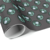 Alien Wrapping Paper Cute ET Grey-kerstpapier Cadeaupapier (Rol Hoek)