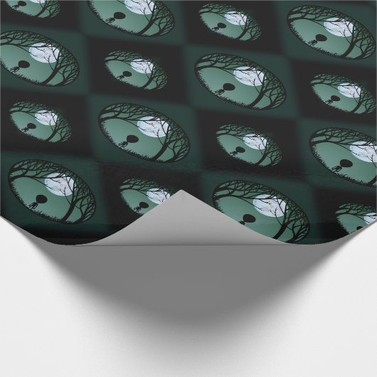 Alien Wrapping Paper Cute ET Grey-kerstpapier Cadeaupapier (Hoek)