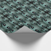 Alien Wrapping Paper Cute ET Grey-kerstpapier Cadeaupapier (Hoek)