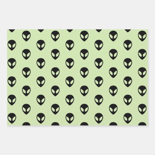Alien Wrapping-papierlade voor ruimtegebruik, set  Inpakpapier Vel (Voorkant 3)