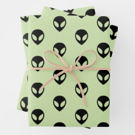 Alien Wrapping-papierlade voor ruimtegebruik, set  Inpakpapier Vel