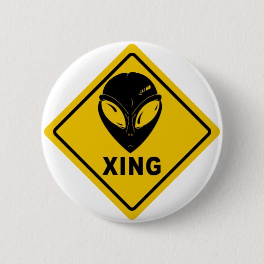 Alien X-ING Ronde Button 5,7 Cm (Voorkant)