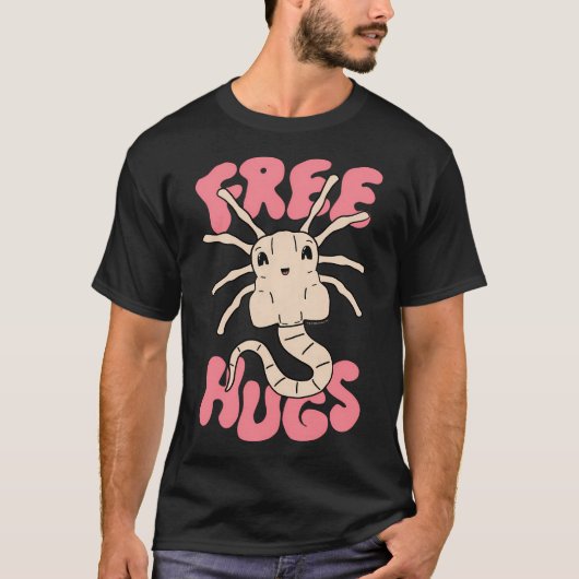 Alien Xenomorph Free Hugs T-shirt (Voorkant)