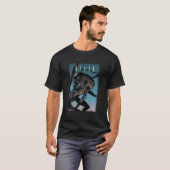 Alien Xenomorph Illustratief Poster T-shirt (Voorkant volledig)