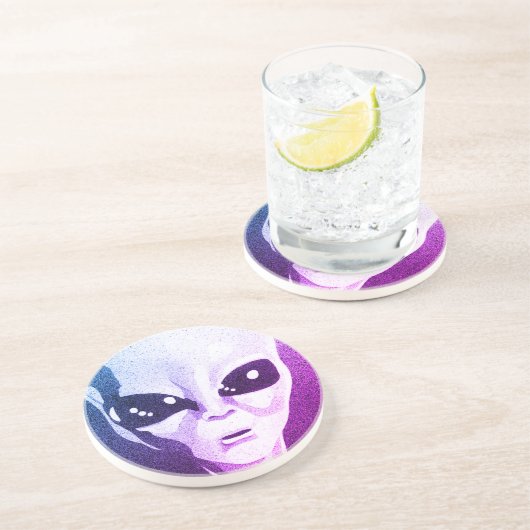 Alien Zandsteen Onderzetter (Zijkant)