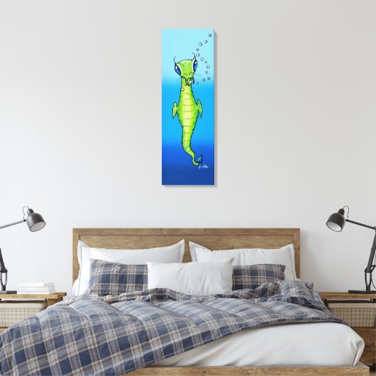 Alien Zee Creature Canvas Afdruk (Insitu (Slaapkamer))