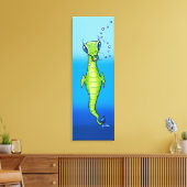 Alien Zee Creature Canvas Afdruk (Insitu (Woonkamer))