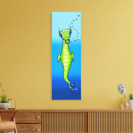 Alien Zee Creature Canvas Afdruk