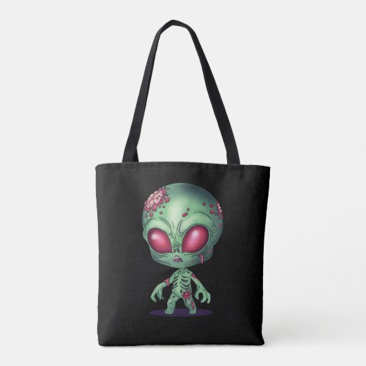 Alien Zombie Tote Bag (Achterkant)