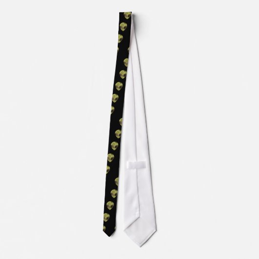 Alienation Mannen Black Necktie Stropdas (Achterkant)