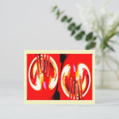 Aliencelkunst Briefkaart (Staand voorkant)