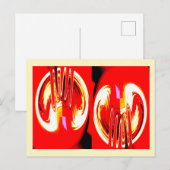 Aliencelkunst Briefkaart (Voorkant / Achterkant)