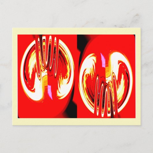 Aliencelkunst Briefkaart (Voorkant)