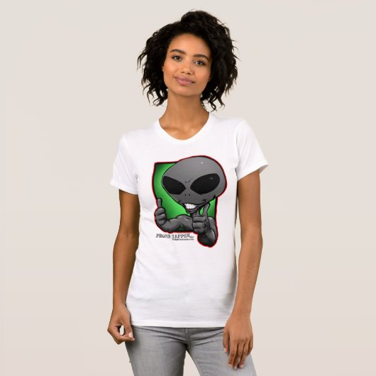 aliengray-smiley-duimsup-wimmin-tshirt t-shirt (Voorkant volledig)