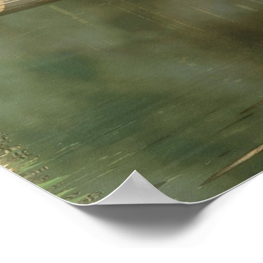 Aliengroene wereld poster (Hoek)