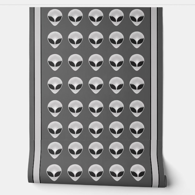 Alienhoofden Behang (Afrollen)