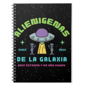 alienigenas de la galaxia notitieboek (Voorkant)