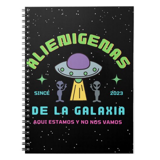 alienigenas de la galaxia notitieboek (Voorkant)