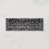 AlienJunkyard Mini Visitekaartje (Achterkant)