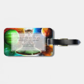 Alienkat in de oufsauer bagagelabel (Achterkant horizontaal)