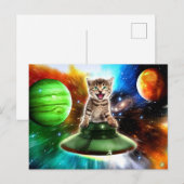 Alienkat in de oufsauer briefkaart (Voorkant / Achterkant)