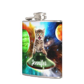 Alienkat in de oufsauer heupfles (Links)