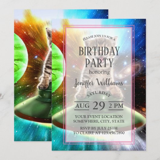 Alienkat in de oufsauer kaart (Voorkant / Achterkant)