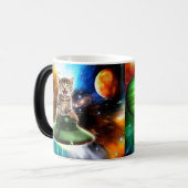 Alienkat in de oufsauer magische mok (Voorkant links)