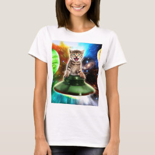Alienkat in de oufsauer t-shirt