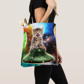 Alienkat in de oufsauer tote bag (Dichtbij)