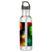 Alienkat in de oufsauer waterfles  (Achterkant)