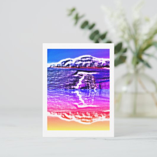 Alienlandschapskunst Briefkaart (Staand voorkant)