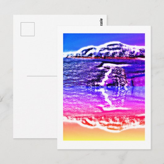 Alienlandschapskunst Briefkaart (Voorkant / Achterkant)