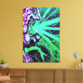 Alienlaserogen met een reptielenknobbel canvas afdruk (Insitu (Woonkamer))